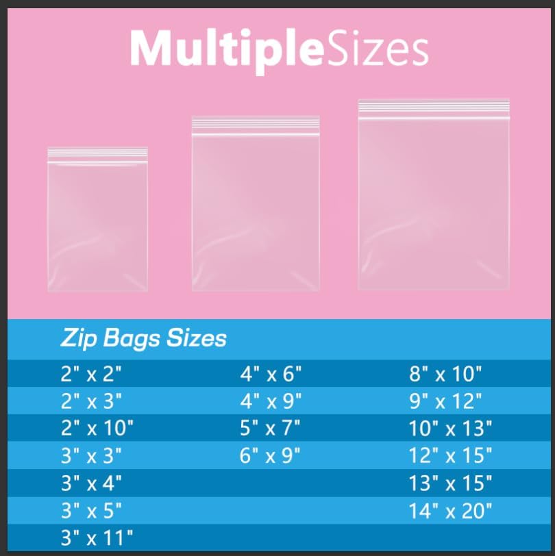 iMailer - 1000 Pcs- 9" x 12" Clear Zip Bags - Reclosable Plastic Zip Poly Bags for A4, Letter Sized Documents, Clothing