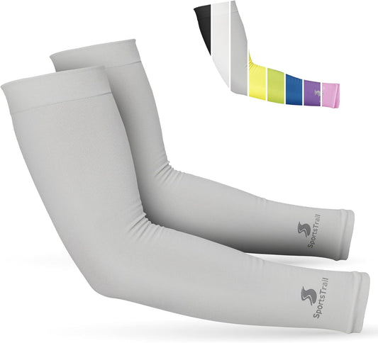 SportsTrail Cooling Arm Sleeves for Men & Women – Breathable, UV Sun Protection, Sports Arm Sleeves for Women, Men & Youth