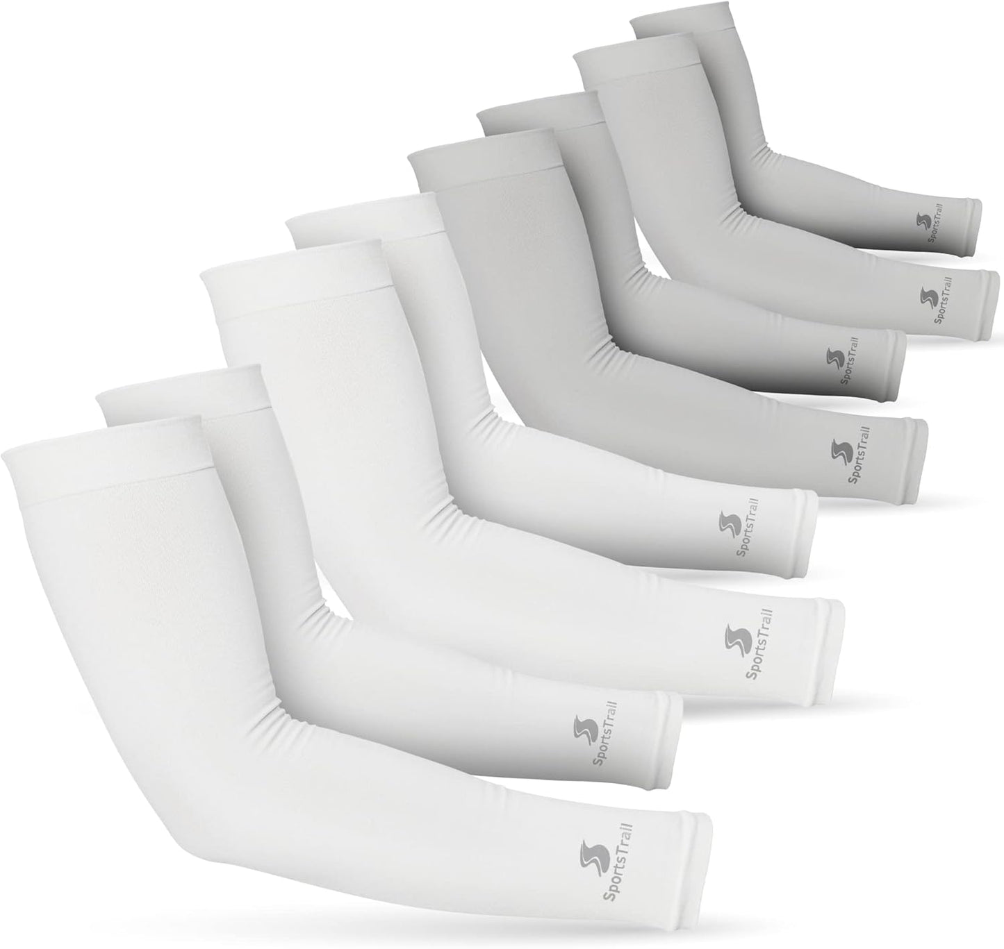 SportsTrail Cooling Arm Sleeves for Men & Women – Breathable, UV Sun Protection, Sports Arm Sleeves for Women, Men & Youth