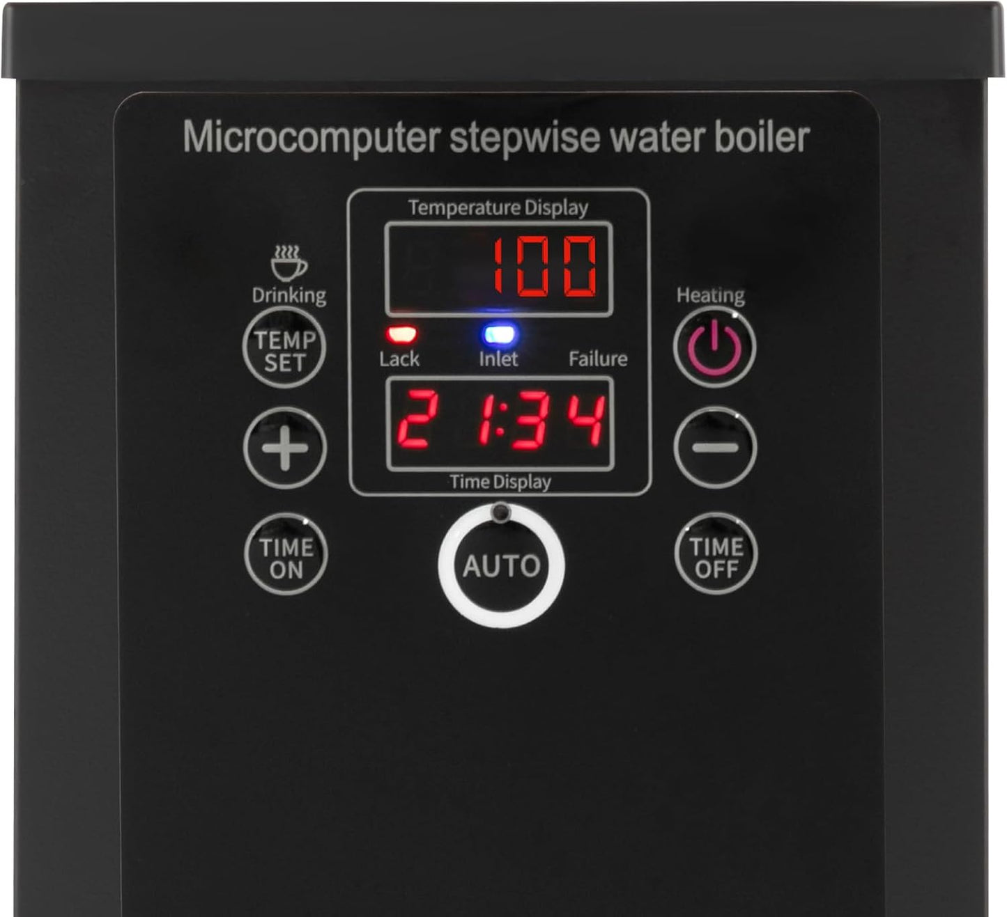 Step-Heating Commercial Hot Water Dispenser, 15L/3.96Gal Hot Water Boiler Dispenser Electric Water Pot Boiler Commercial Boiling Water Machine for Tea Coffee Shop Dessert Shop Hotel - 28L/H 2500W