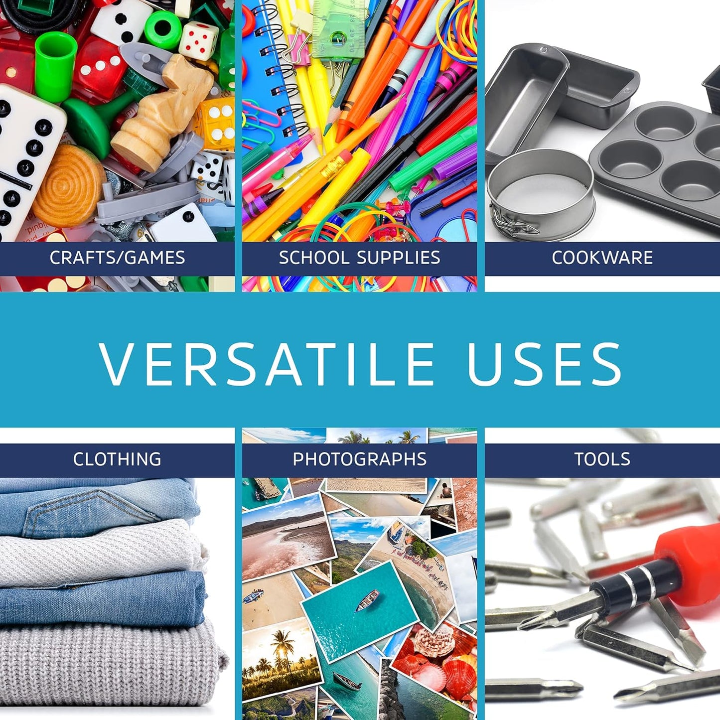 GPI Pack of 500, 14" X 20" Clear Plastic Reclosable Zip Bags - Bulk 2 Mil Thick Strong & Durable Poly Baggies with Resealable Zip Top Lock for Travel, Storage, Packaging & Shipping